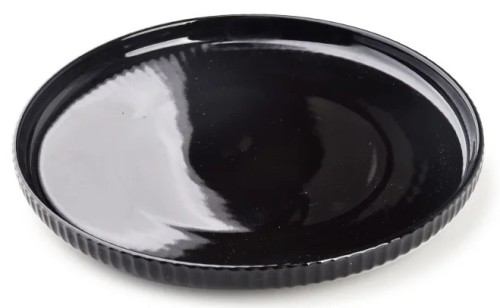 Talerz czarny dekoracyjny 20,5xh2,5cm