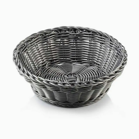 Koszyk okrągły 20xH7cm szary