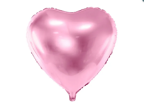 Balon foliowy Serce 61cm jasny róż