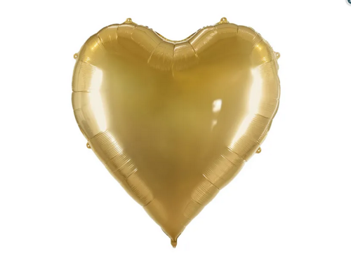 Balon foliowy Serce XXL 136x129 cm złoty