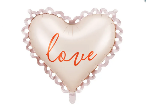 Balon foliowy Serce 50x47cm mix