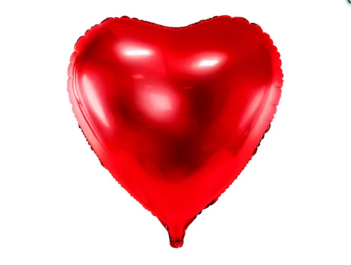 Balon foliowy serce czerwone 68x72cm