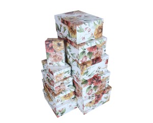 Pudełko ozdobne kpl 10szt 16/29/37cm