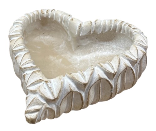 Osłonka cement serce 17,5x17,5x6,5cm