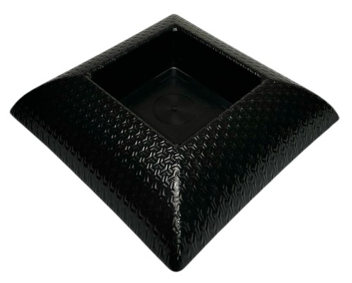 Osłonka plastikowa Marbella czarna 25cm