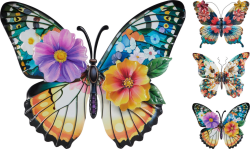 Motyl metalowy 35 cm 3 wzory