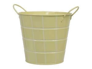 Wiaderko metalowe 16x14,5cm żółty