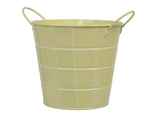 Wiaderko metalowe 16x14,5cm żółty