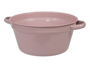 Wiaderko metalowe 22,5x11cm róż