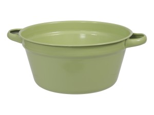 Wiaderko metalowe 22,5x11cm zielony