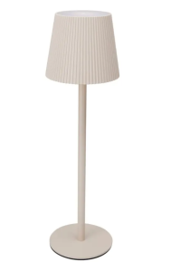 Lampka na stół 10x36cm krem
