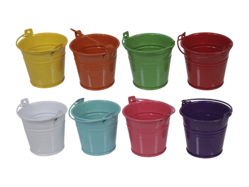 Metalowe wiaderka 6,5x5,5cm 8szt/opak