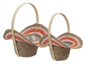 Koszyki kwadrat 2szt 12x14,5cm