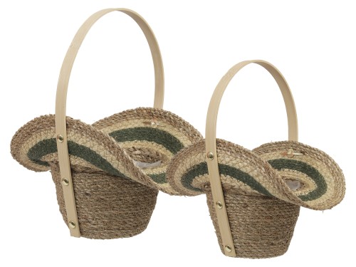 Koszyki kwadrat 2szt 12x14,5cm