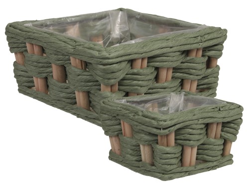 Koszyki kwadrat 2szt 8,5x9,5cm