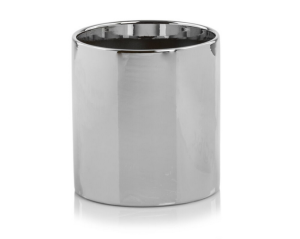 Doniczka ceramiczna srebrna 13x14cm