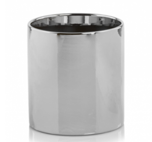 Doniczka ceramiczna srebrna 16x15cm