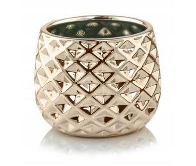 Doniczka ceramiczna złota 16x19cm