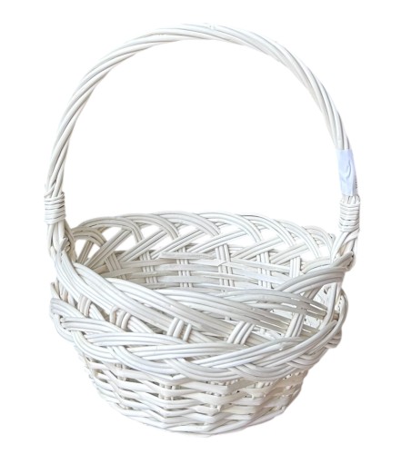 Koszyk do święconki biały 20x23cm