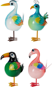 Ptak metalowy 23x18x38cm 4 wzory