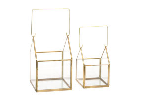 Dekoracyjne szklarenki 2szt