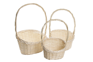 Komplet koszy wiklinowych 3szt