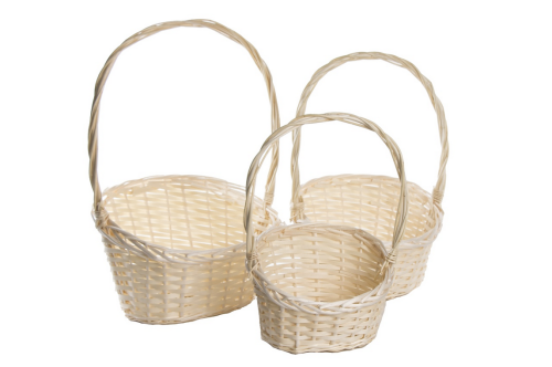 Komplet koszy wiklinowych 3szt