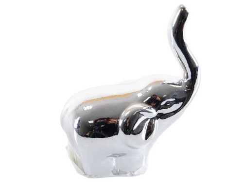 Słoń ceramiczny srebrny 6,5cm