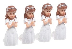 Klęczące dziewczynki 8cm 4szt/kpl