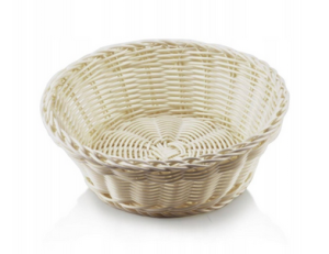 Koszyk okrągły 20xH7cm krem