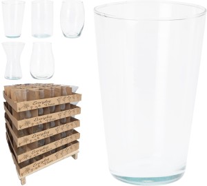 Wazon szklany 20cm 5 wzorów