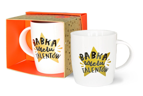 Kubek TOP-017 "Babka wielu talentów" 