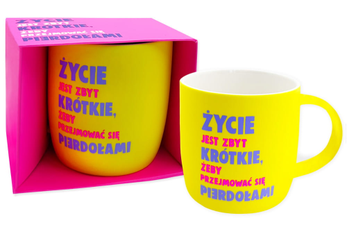 Kubek QN-004 „Życie jest zbyt krótkie”