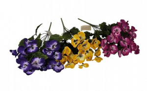 Bukiet bratków 39cm mix