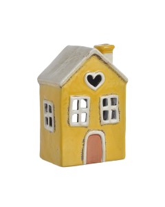 Domek ceramiczny żółty 10x15cm