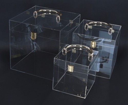 Pudełka ozdobne kpl 3szt 25x25x25cm