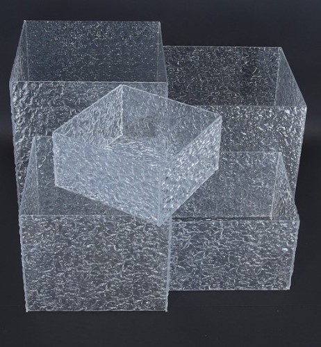 Dekoracyjne naczynia plastikowe kpl 5szt 32x29x29cm