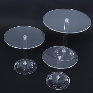 Dekoracyjne patery plastikowe kpl 3szt 30x28cm