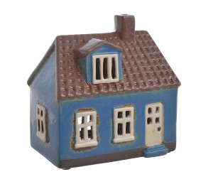  Domek ceramiczny - lampion na świeczkę 15,5cml x 9cmW x 15,5cmH