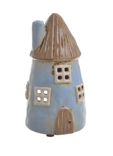 Domek ceramiczny, 8,5cmL x 8,5cmW x 15,5cmH