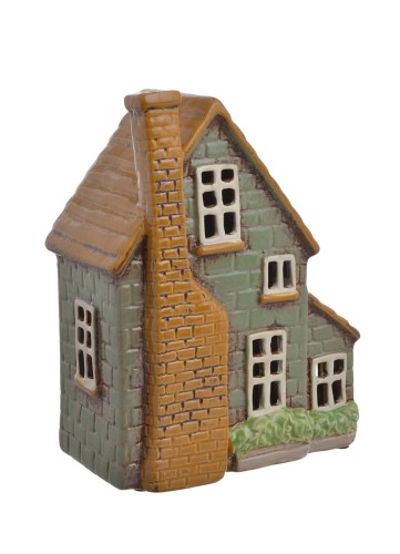 Domek ceramiczny - lampion ceramiczny, 17cmLx10cmWx22cmH