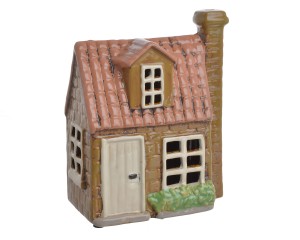 Domek ceramiczny - lampion ceramiczny, 15cmLx9cmWx18cmH