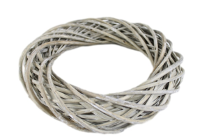 Wianek wiklinowy szary 20cm