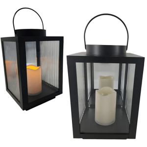 Znicz solarny ze świecą 36cm