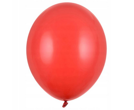 Balony czerwone pastel 30cm 100szt/opak