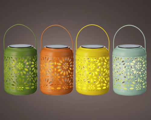 Latarnia solar 17cm 4 wzory