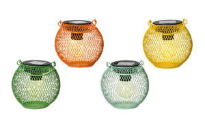 Latarnia solar metalowa 13cm