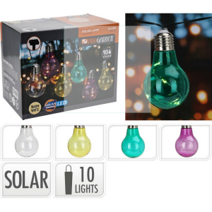 Łańcuch solarny żarówki 2m 10x5LED