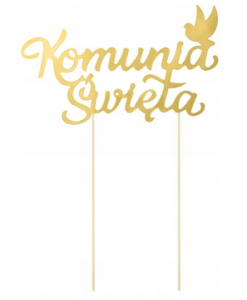 Topper na tort Komunia Święta 22,5cm