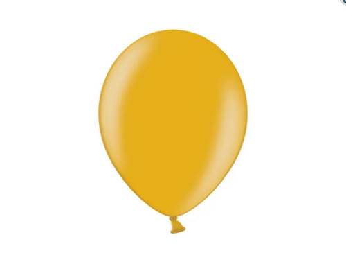 Balony 27cm Metallic Gold 100szt/opak